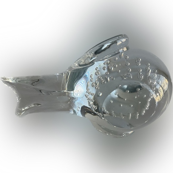 Glass Bird Paper weight w/Bubbles​ - Picture 8 of 10